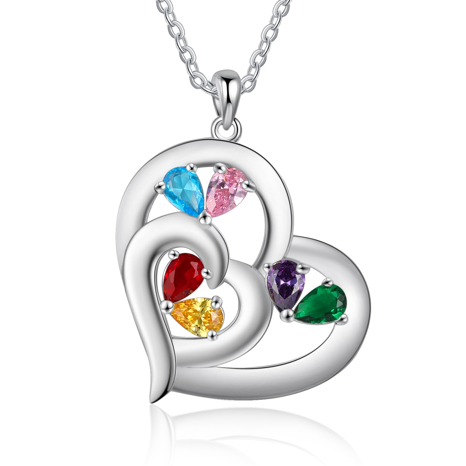 925 Sterling silver Custom Birthstone necklace