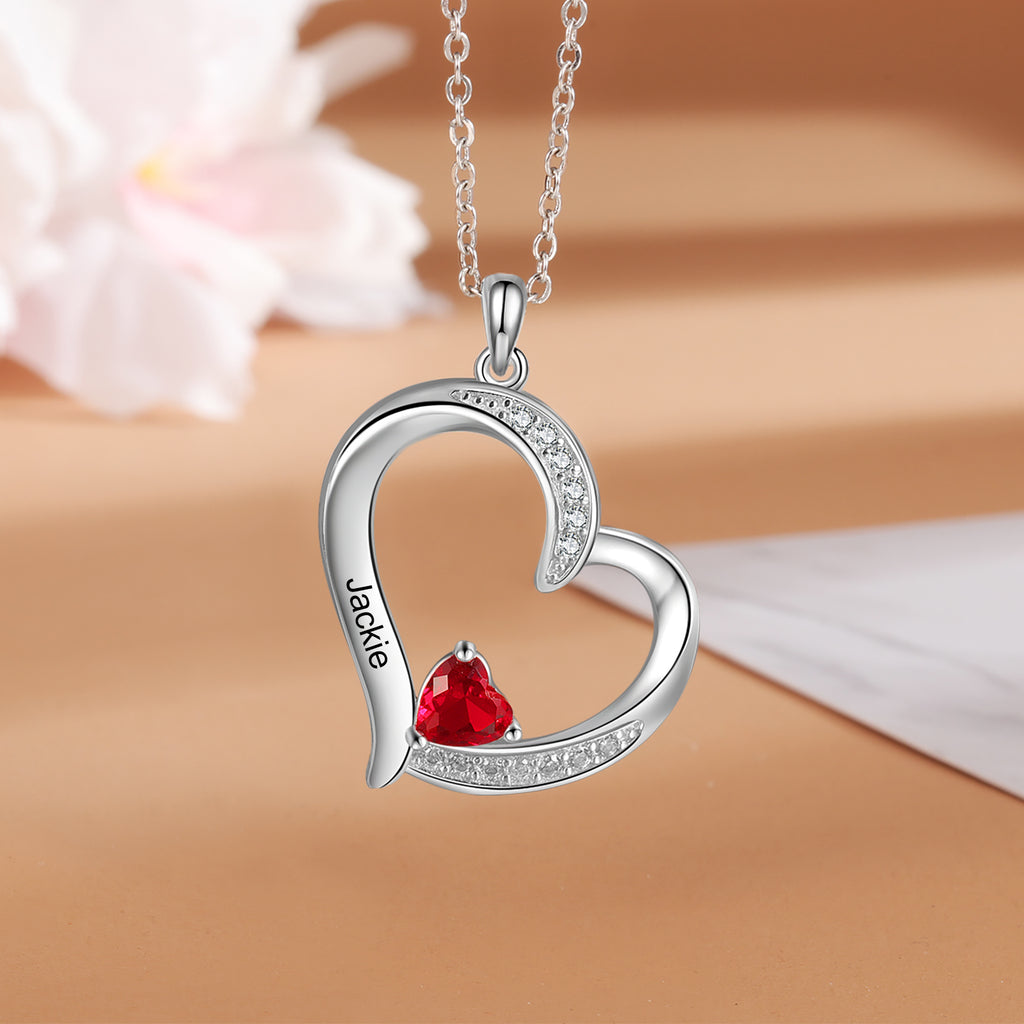 925 Sterling silver Custom Birthstone necklace