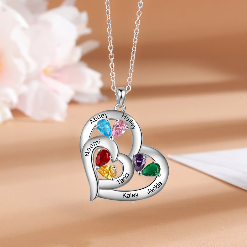 925 Sterling silver Custom Birthstone necklace