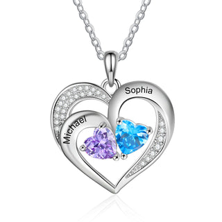 925 Sterling silver Custom Birthstone necklace