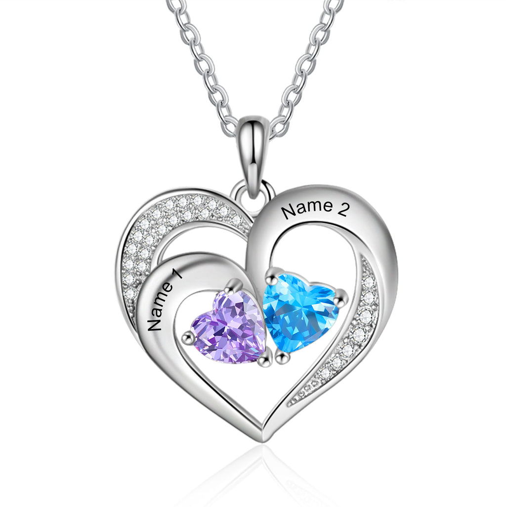 925 Sterling silver Custom Birthstone necklace