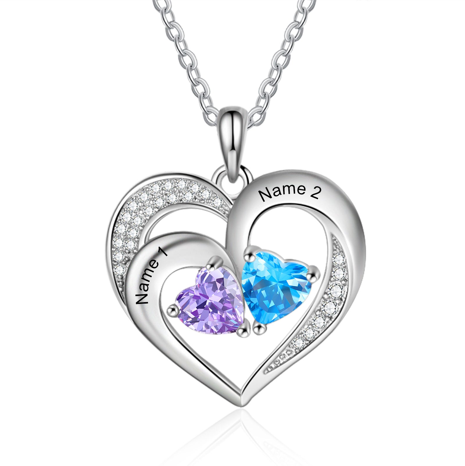 925 Sterling silver Custom Birthstone necklace