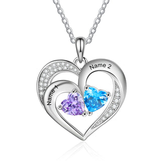 925 Sterling silver Custom Birthstone necklace