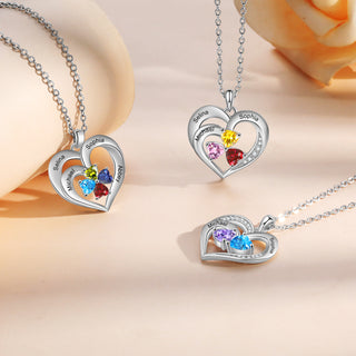 925 Sterling silver Custom Birthstone necklace