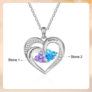 925 Sterling silver Custom Birthstone necklace