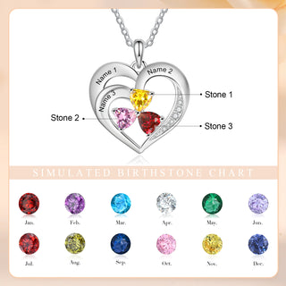925 Sterling silver Custom Birthstone necklace