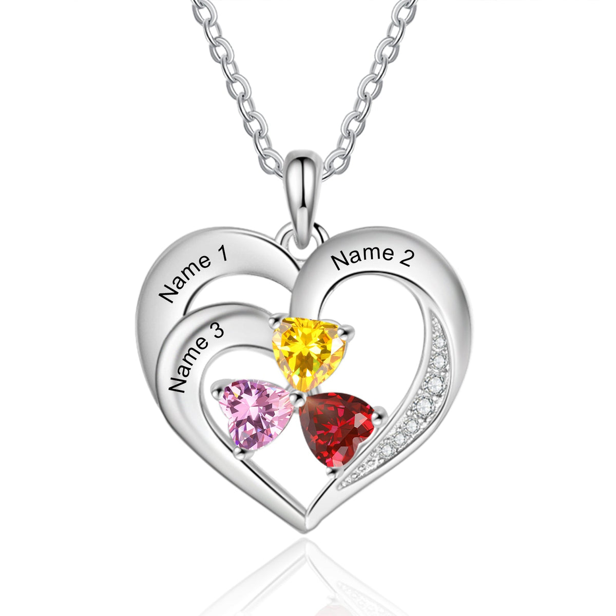 925 Sterling silver Custom Birthstone necklace