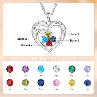 925 Sterling silver Custom Birthstone necklace