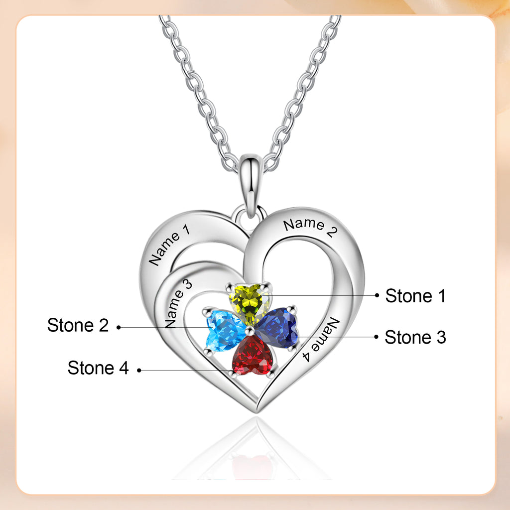 925 Sterling silver Custom Birthstone necklace