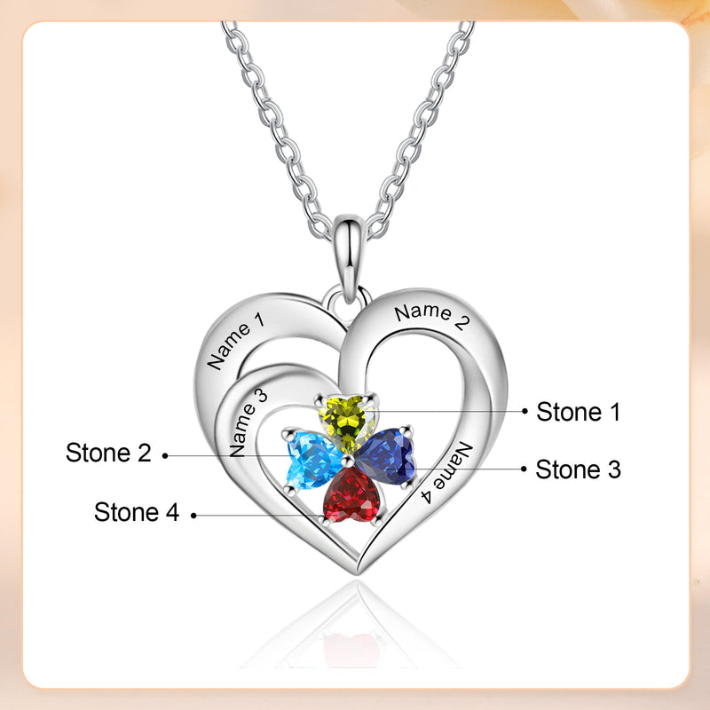 925 Sterling silver Custom Birthstone necklace