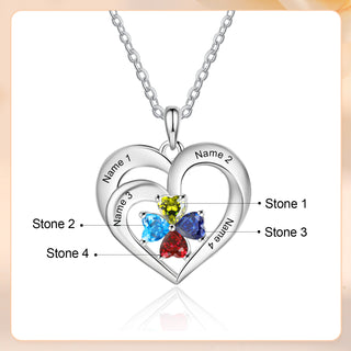 925 Sterling silver Custom Birthstone necklace