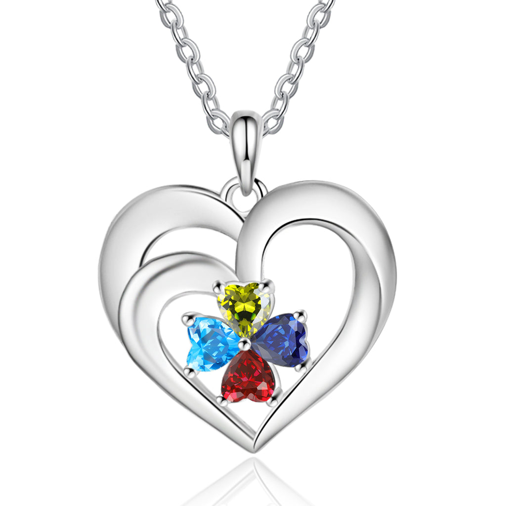 925 Sterling silver Custom Birthstone necklace