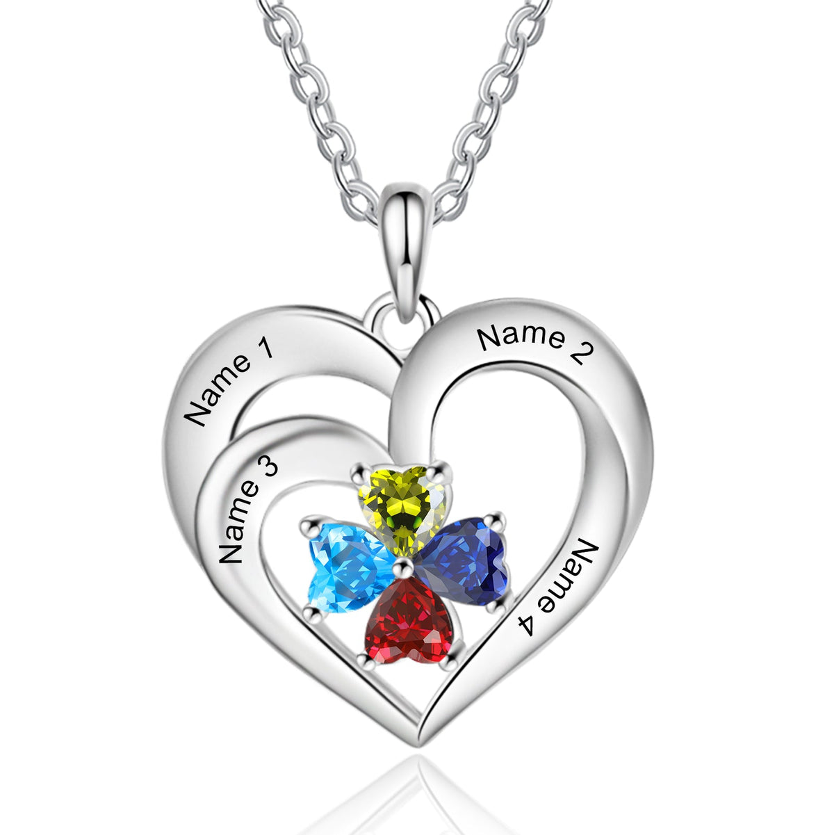 925 Sterling silver Custom Birthstone necklace