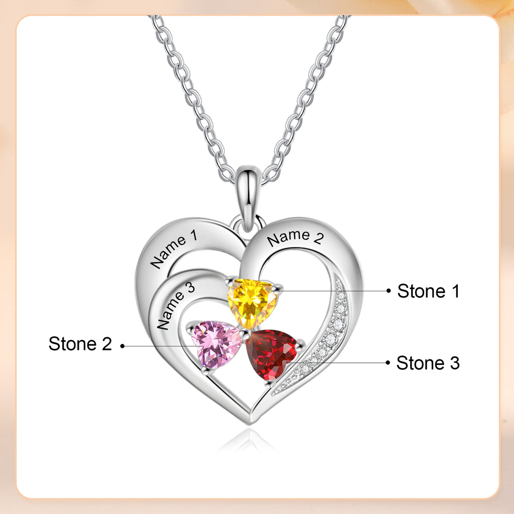 925 Sterling silver Custom Birthstone necklace