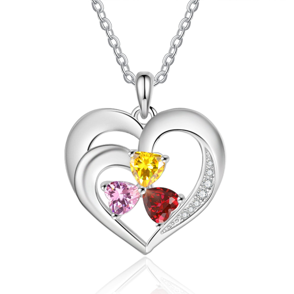925 Sterling silver Custom Birthstone necklace