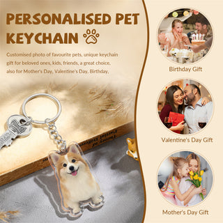 Custom Photo Pet key chain
