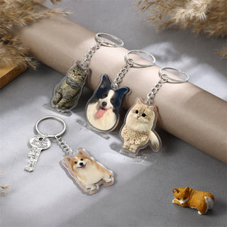 Custom Photo Pet key chain