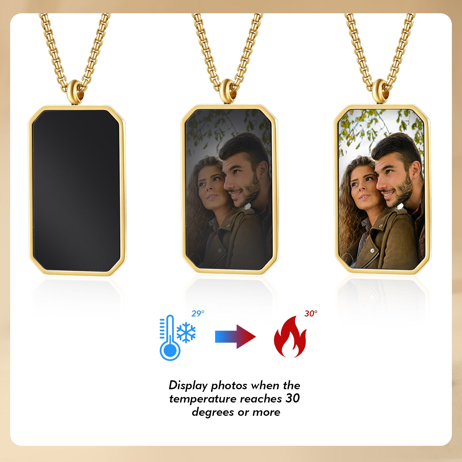 Custom Photo Thermal Necklace