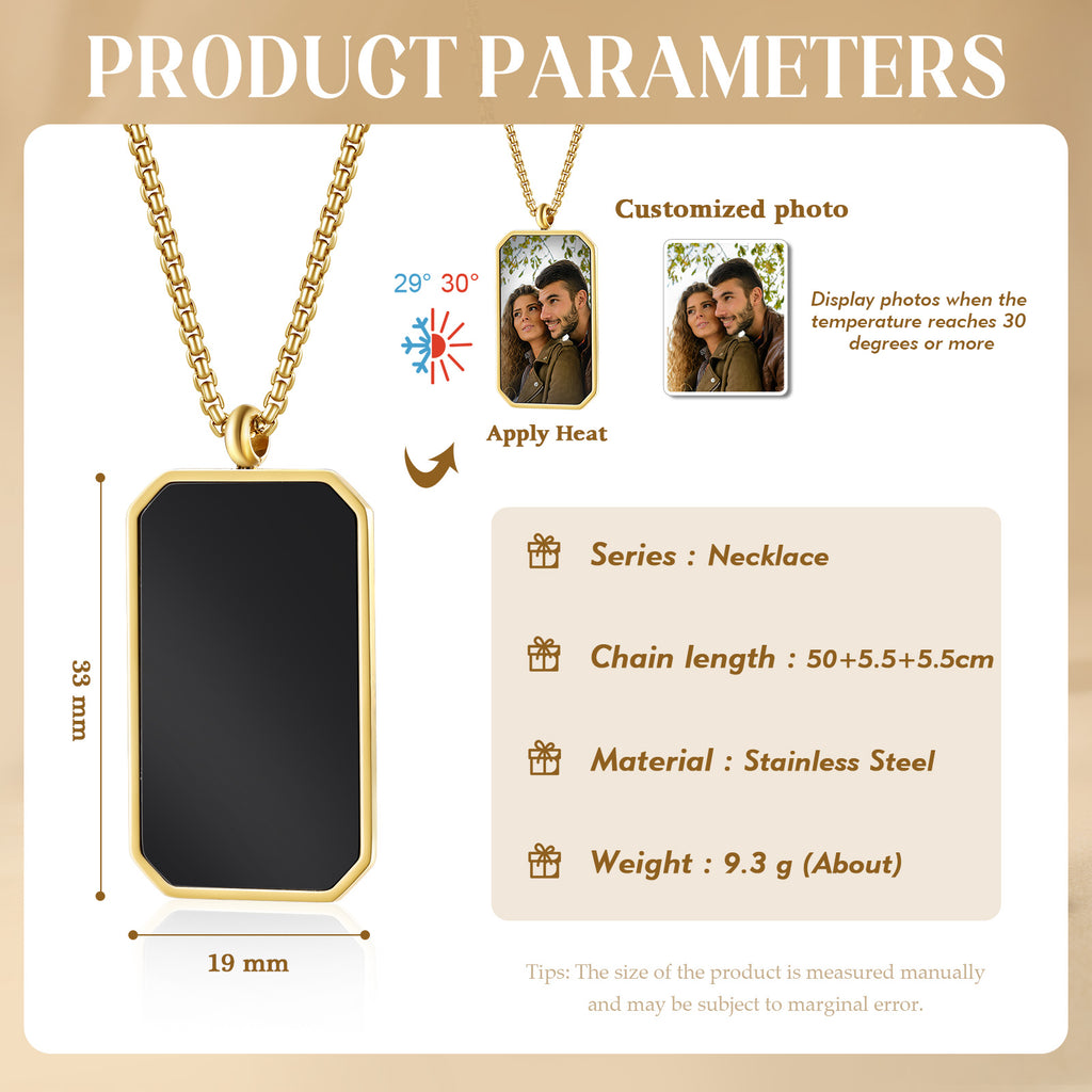 Custom Photo Thermal Necklace