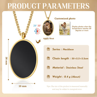 Custom Photo Thermal Necklace