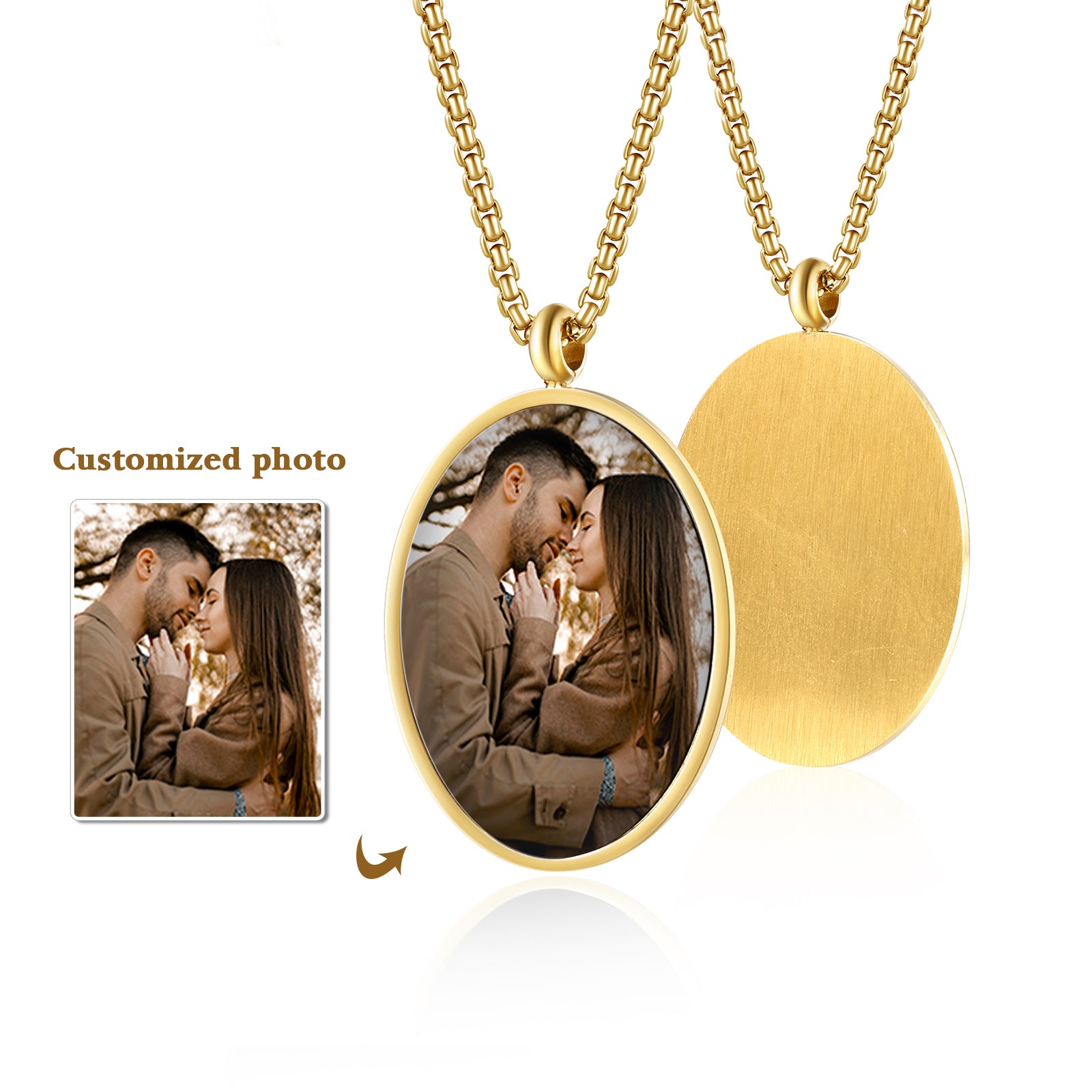Custom Photo Thermal Necklace