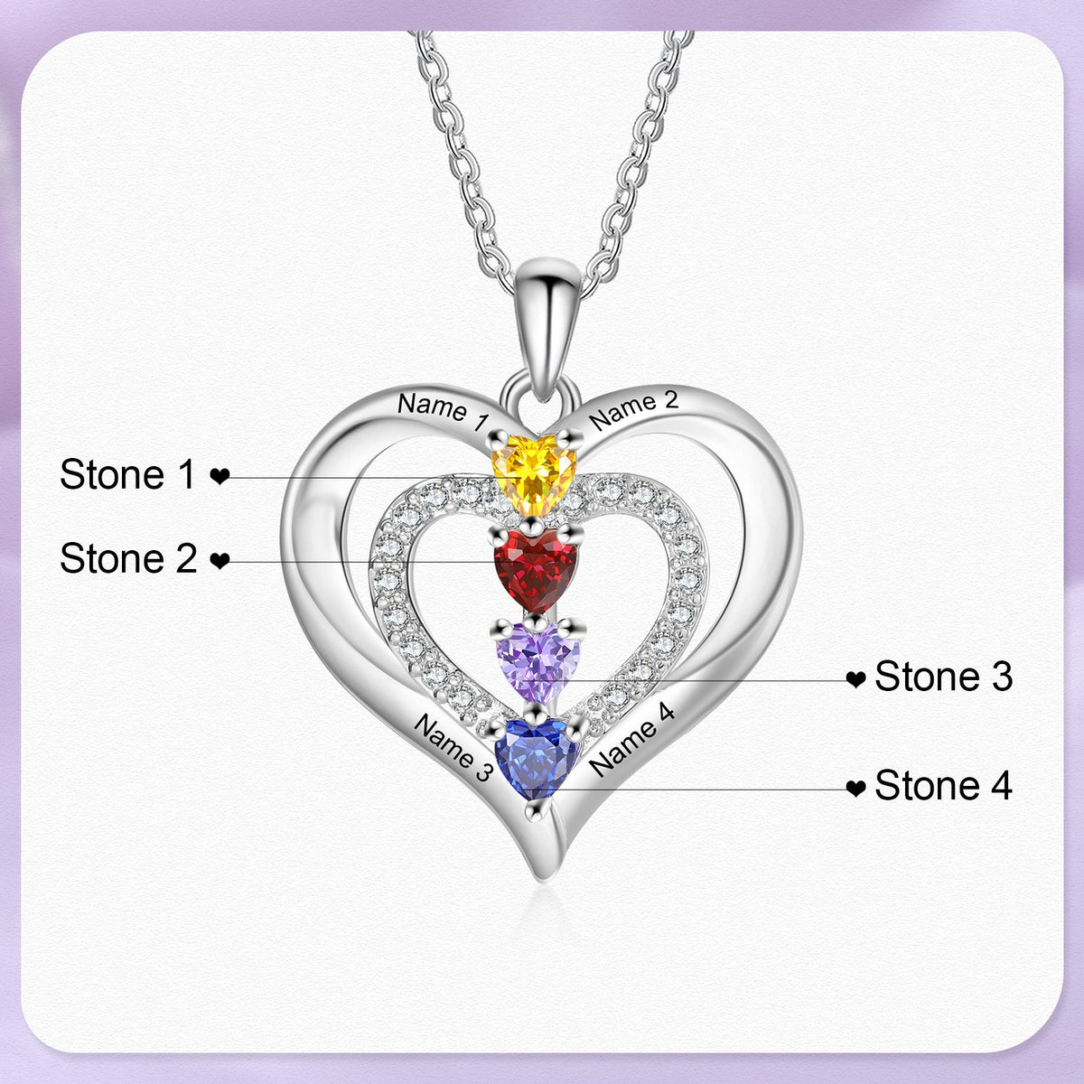 Custom Birthstone Necklace