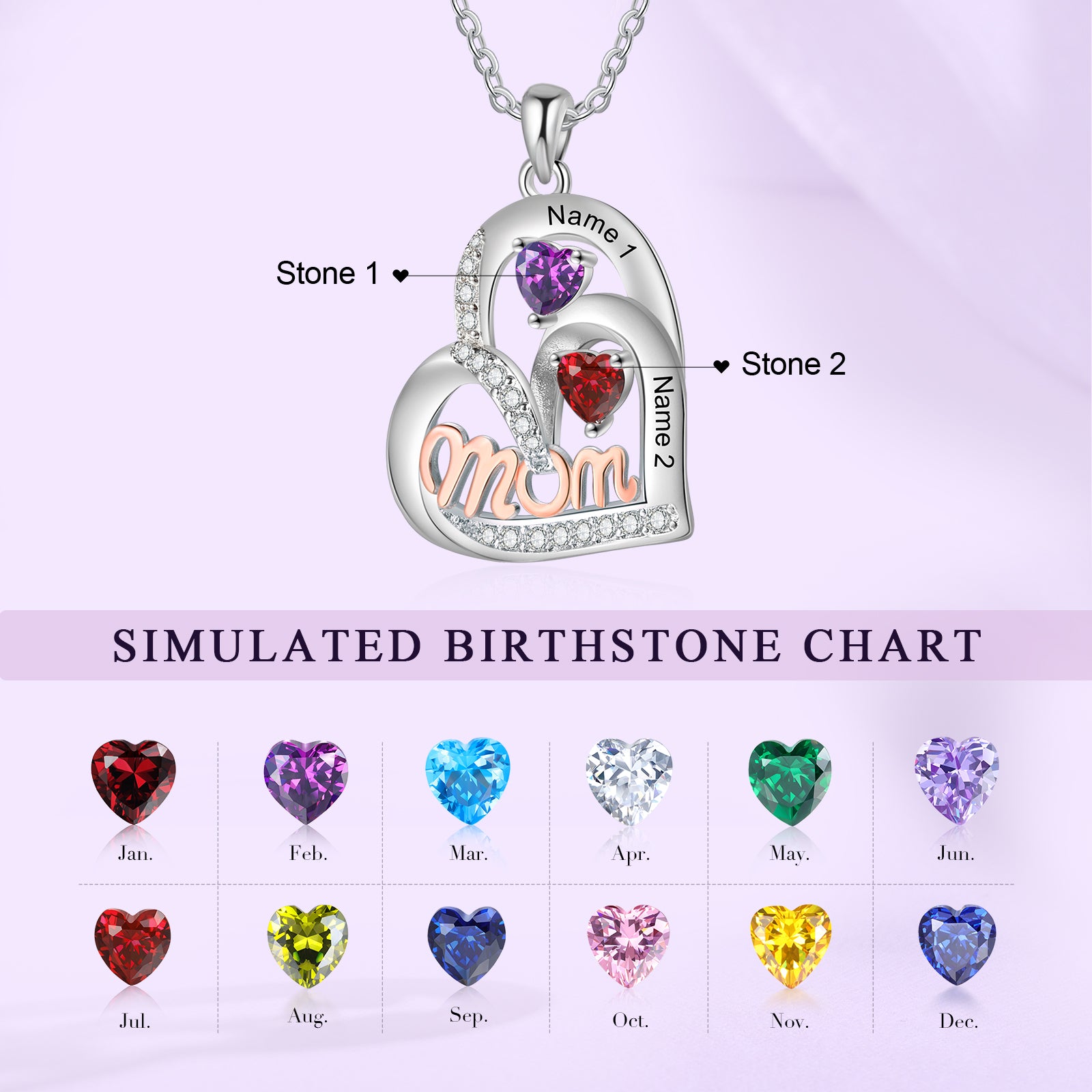 Custom Birthstone Necklace