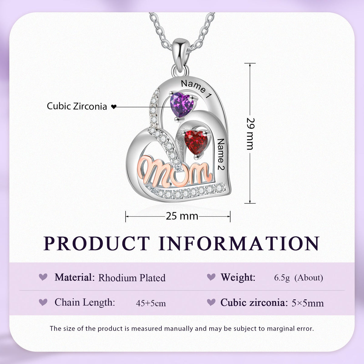 Custom Birthstone Necklace