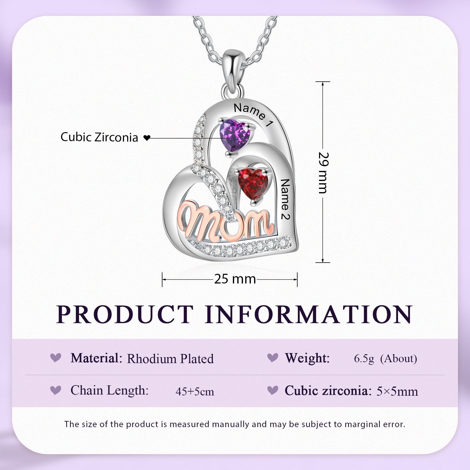 Custom Birthstone Necklace