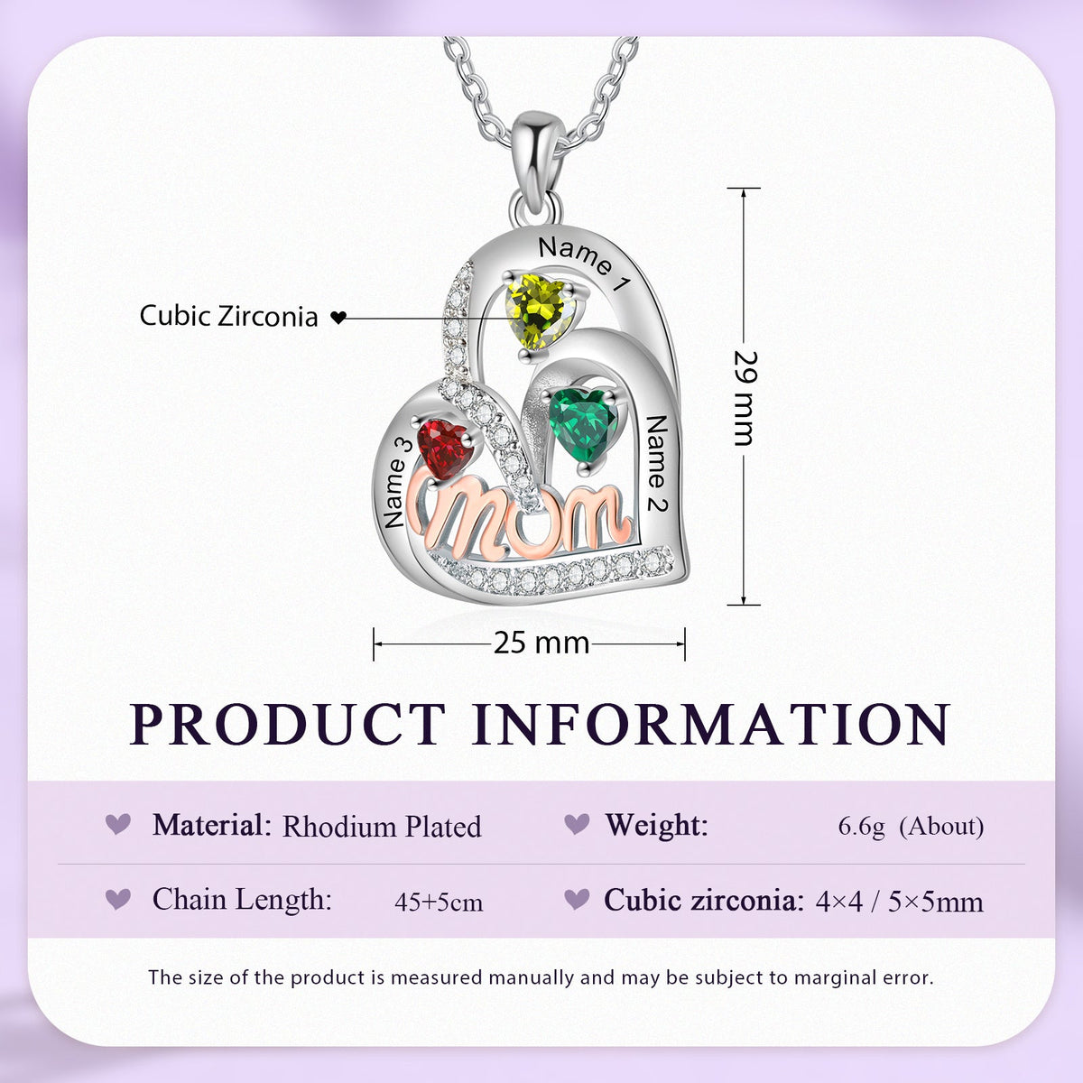 Custom Birthstone Necklace