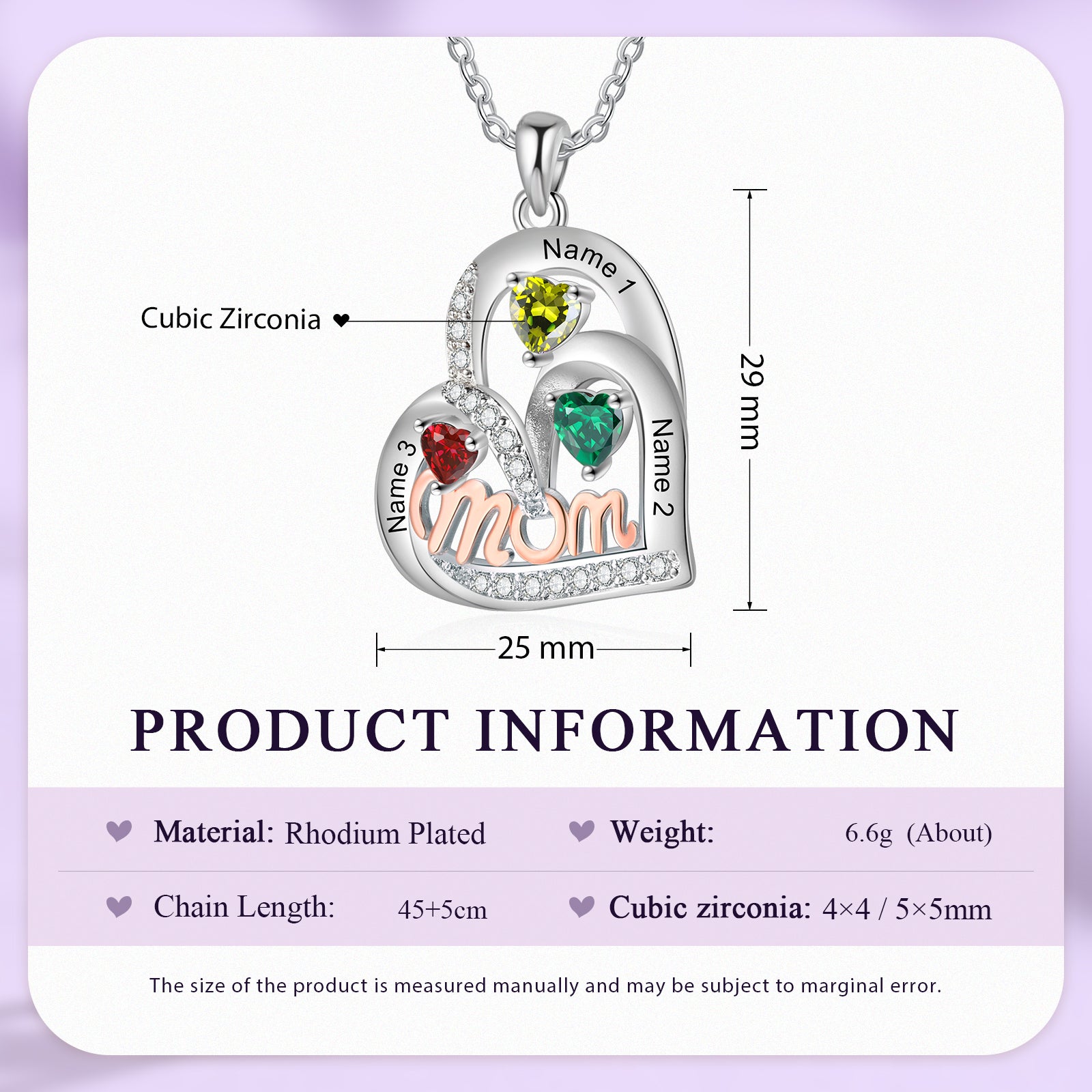 Custom Birthstone Necklace