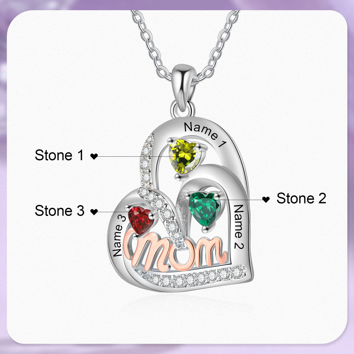 Custom Birthstone Necklace
