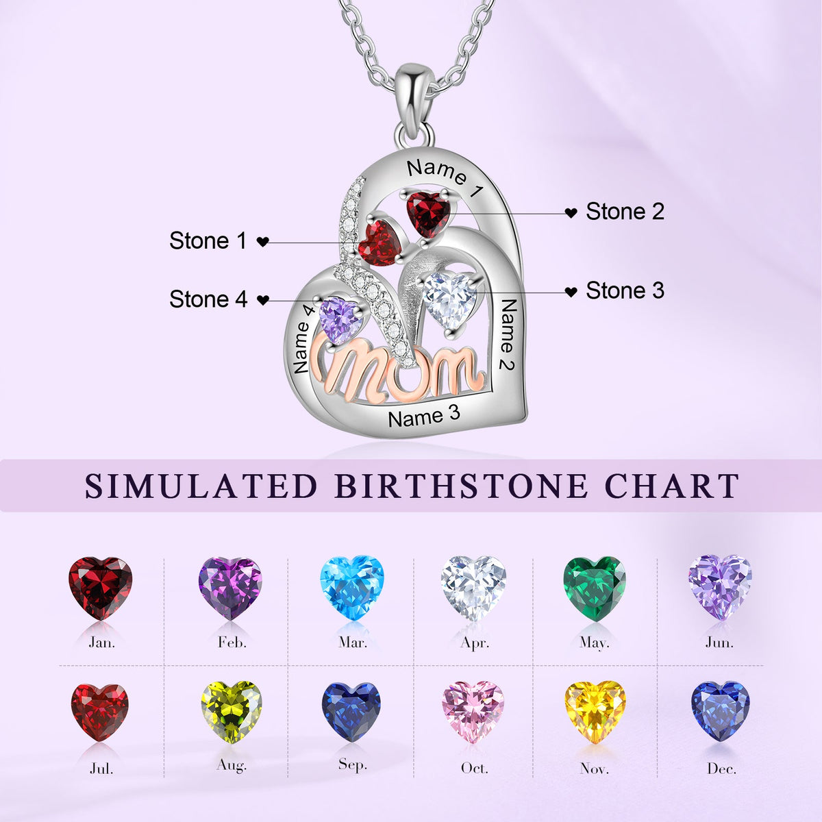 Custom Birthstone Necklace