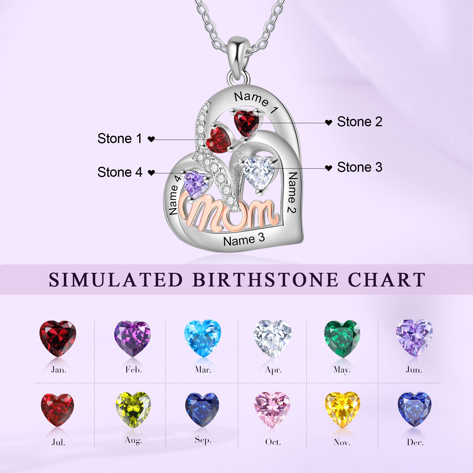 Custom Birthstone Necklace
