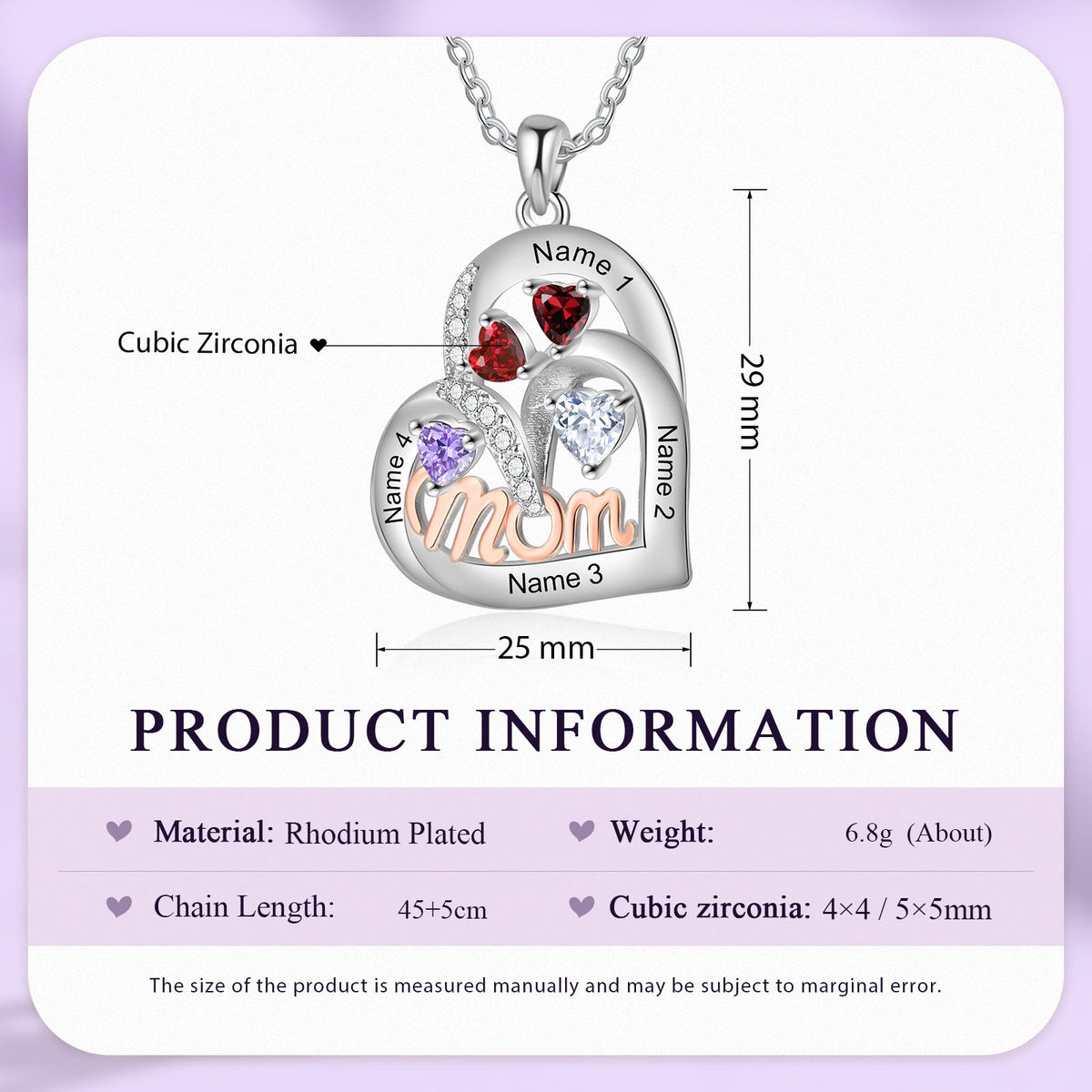 Custom Birthstone Necklace
