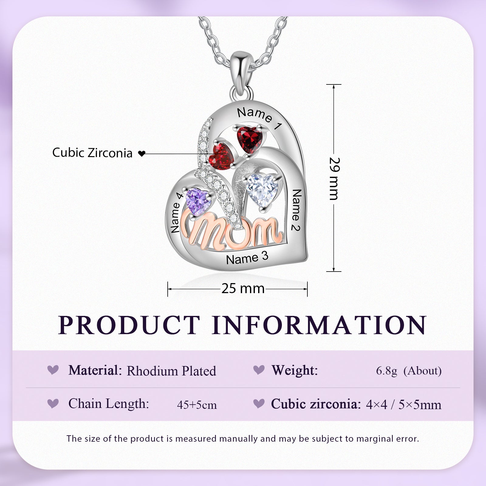 Custom Birthstone Necklace