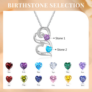 925 Sterling silver Custom Birthstone necklace
