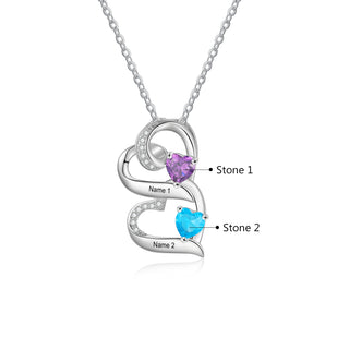 925 Sterling silver Custom Birthstone necklace