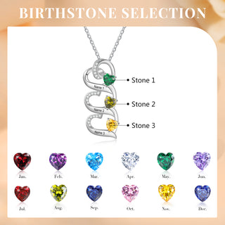 925 Sterling silver Custom Birthstone necklace