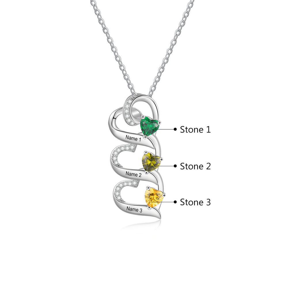 925 Sterling silver Custom Birthstone necklace