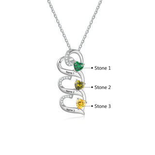 925 Sterling silver Custom Birthstone necklace