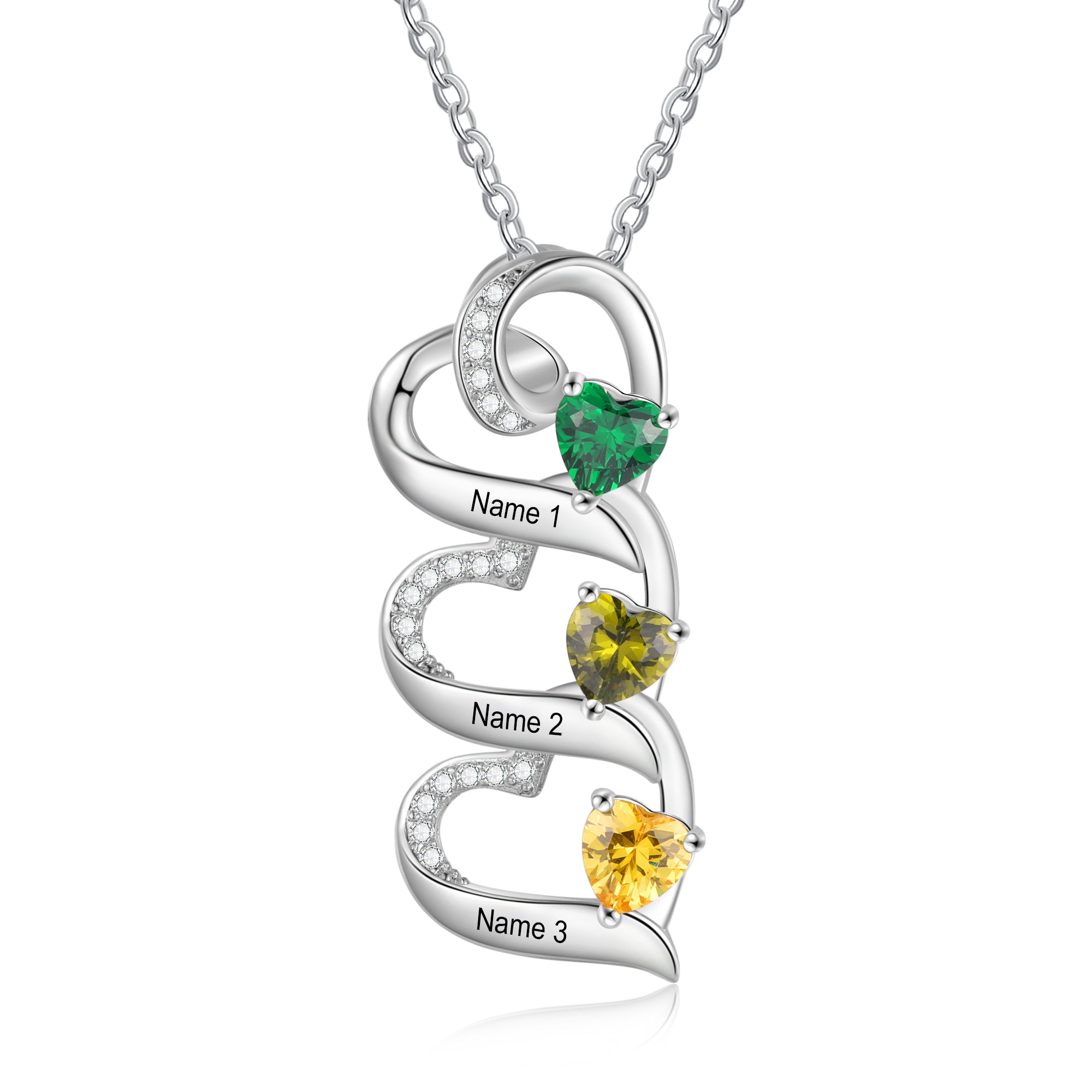 925 Sterling silver Custom Birthstone necklace