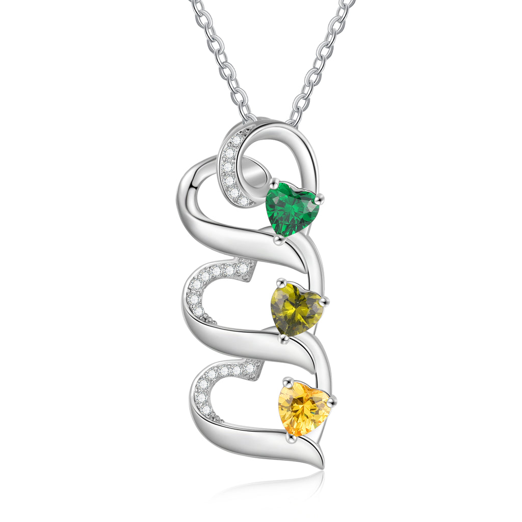 925 Sterling silver Custom Birthstone necklace