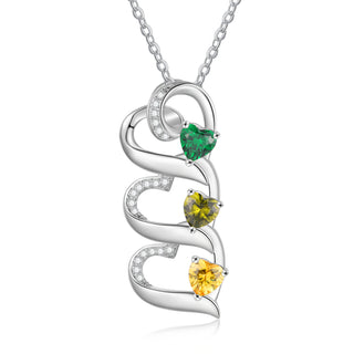 925 Sterling silver Custom Birthstone necklace