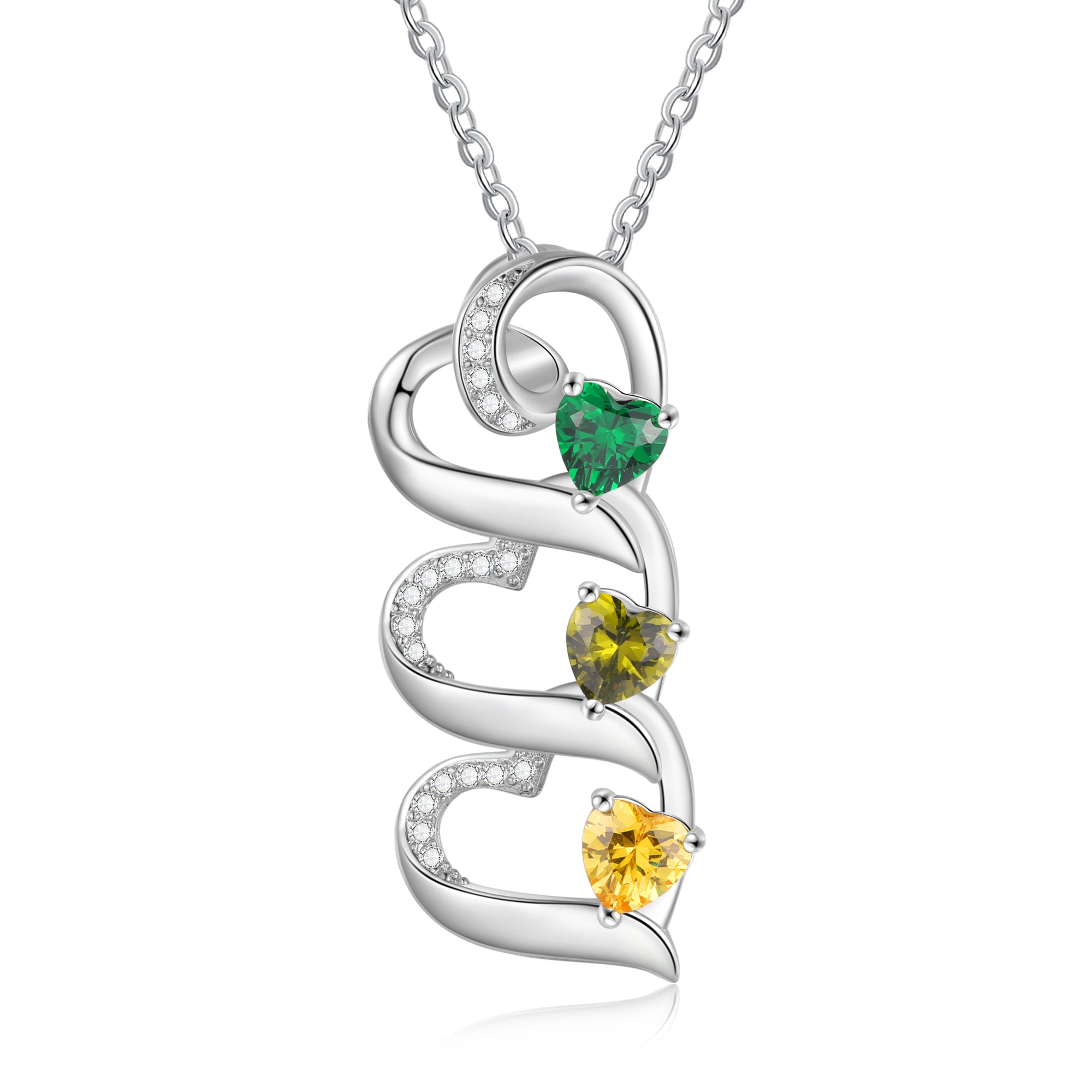 925 Sterling silver Custom Birthstone necklace