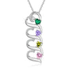 925 Sterling silver Custom Birthstone necklace