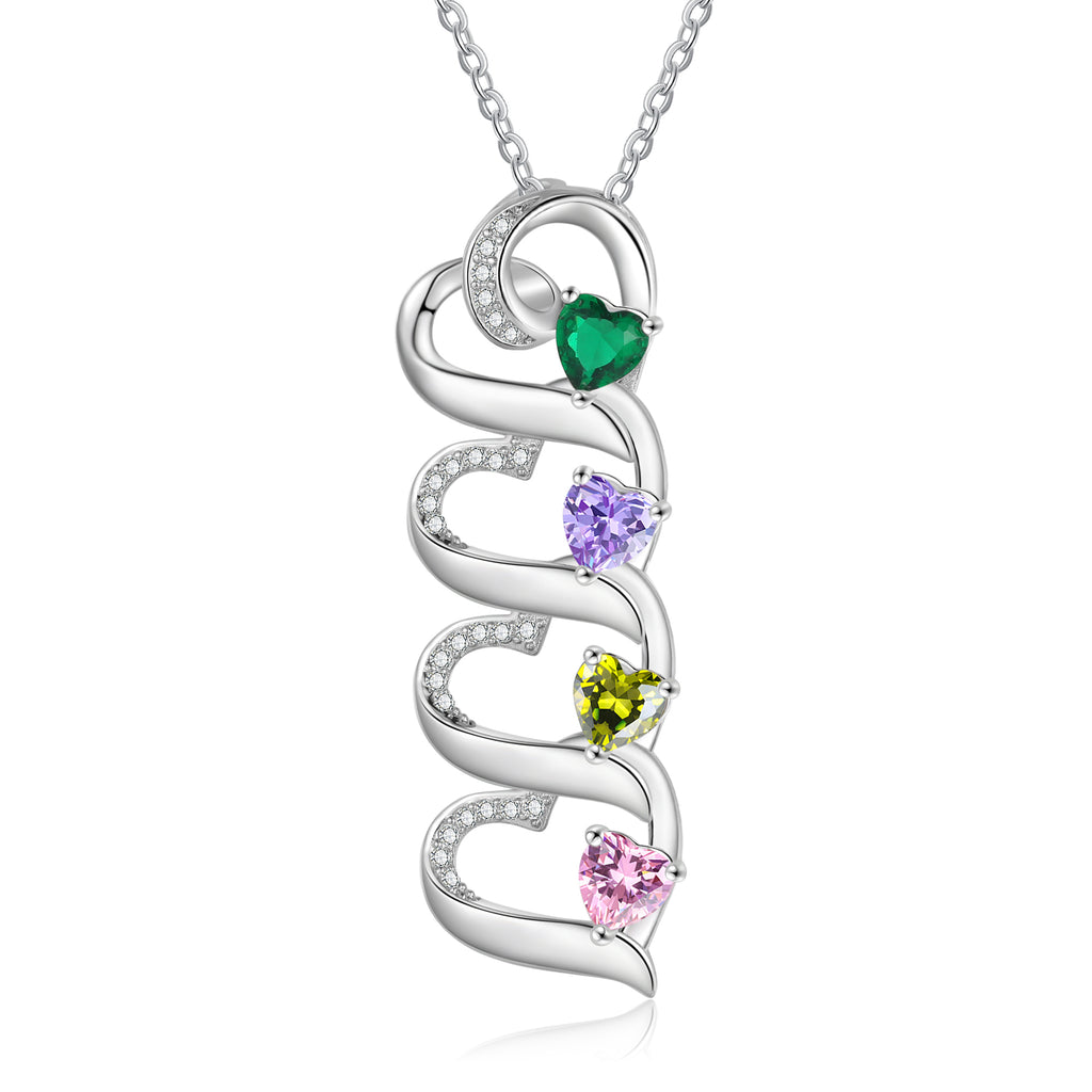 925 Sterling silver Custom Birthstone necklace