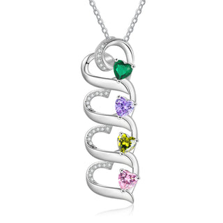 925 Sterling silver Custom Birthstone necklace
