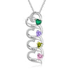 925 Sterling silver Custom Birthstone necklace