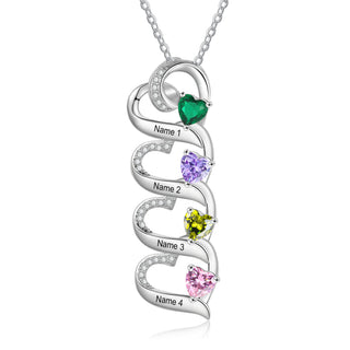 925 Sterling silver Custom Birthstone necklace